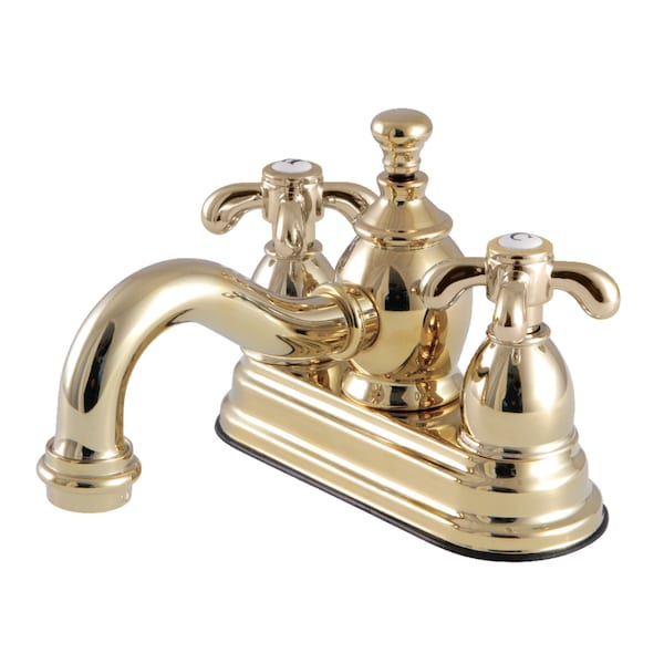 Kingston Brass KS7102TX 4" Centerset Bathroom Faucet, Polished Brass KS7102TX - main